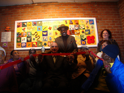 Ribbon Cutting Ceremony, attended by State Senator Bill Perkins, at Frederick Douglass Senior Center in Manhattan, NY.